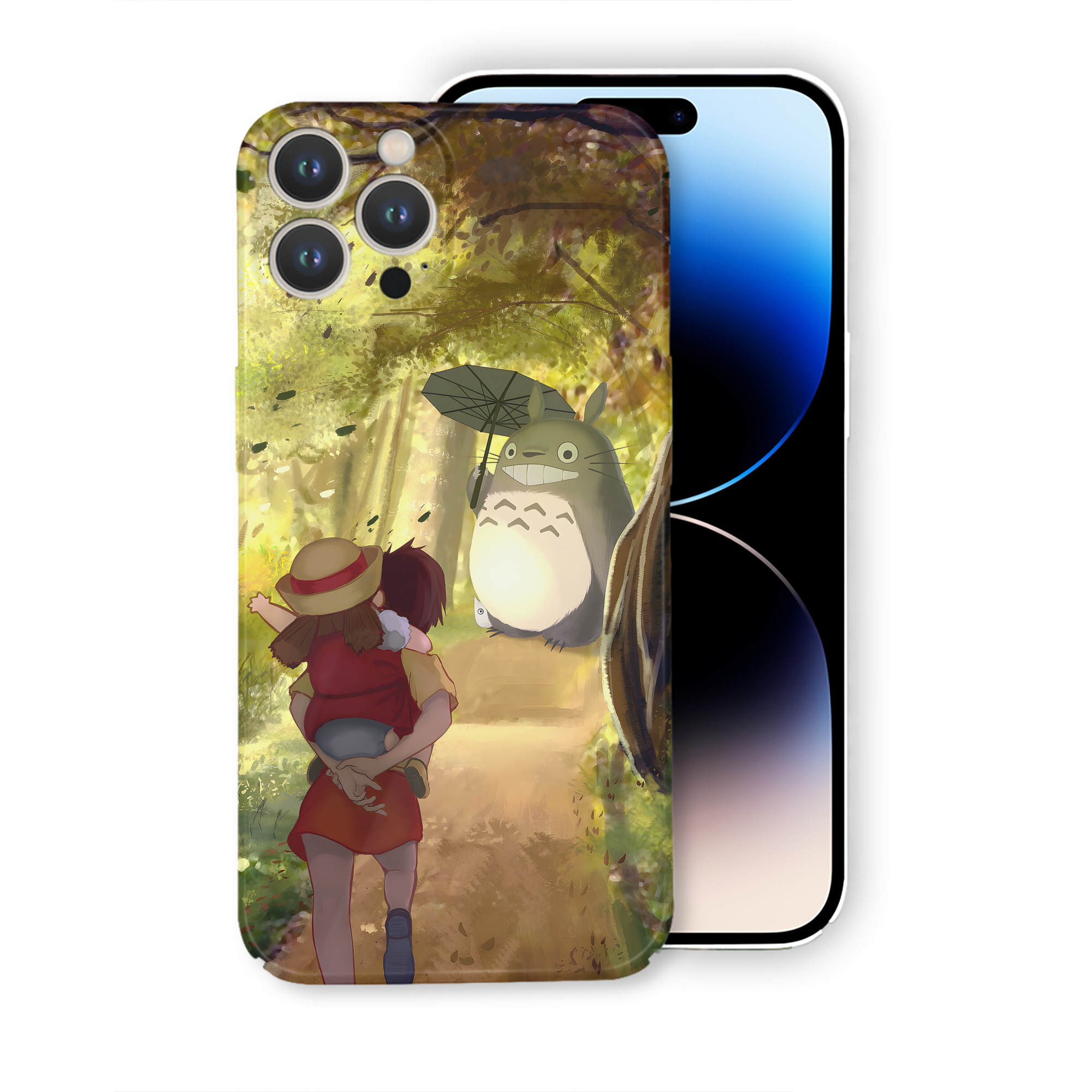 （画像用） となりのトトロ 草壁メイ 草壁サツキ My Neighbor Totoro Satsuki Kusakabe Mei Kusakabe 【iPhone 14シリーズ対応】ハードケース